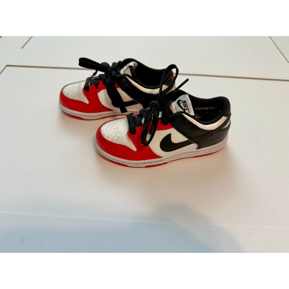 Used Nike Dunk Low Chicago Bull 12C Preschool Shoes